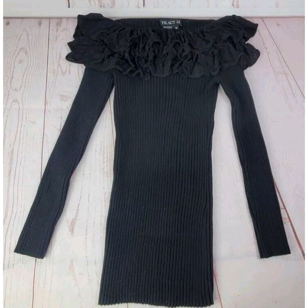 Tracy M. Womens Top Size Medium Form Fitted Rayon Cowl Neck
